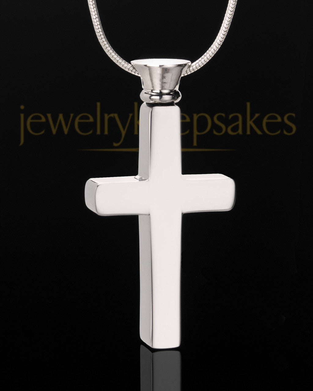Stainless Cremains Locket Memorable Cross - Eternity Collection