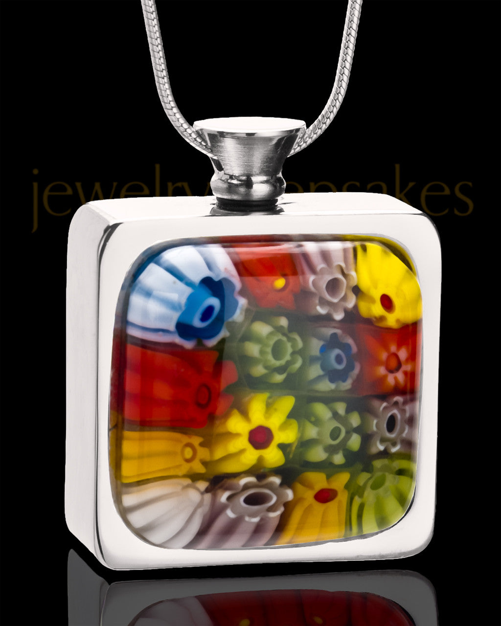 Stainless Steel Blossoms of Love Keepsake Pendant