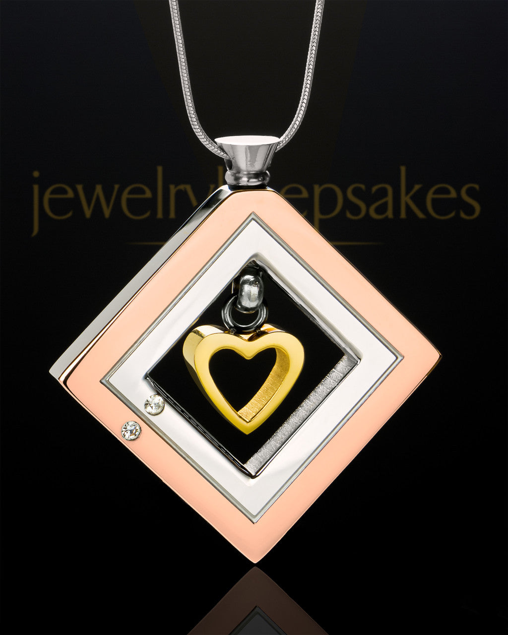Splendid Memories with Gold Plated Heart Cremation Keepsake