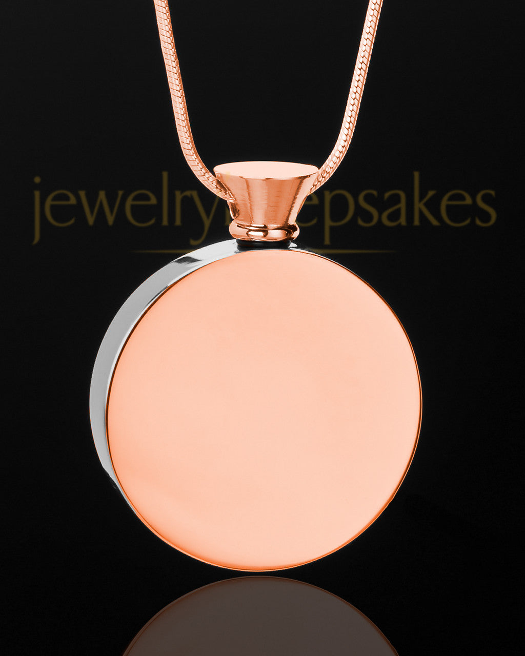 Rose Gold Abounding Circle Memorial Keepsake