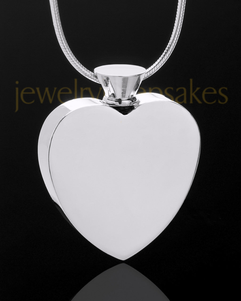 Enamored Unique Heart Cremation Keepsake Jewelry Stainless Steel