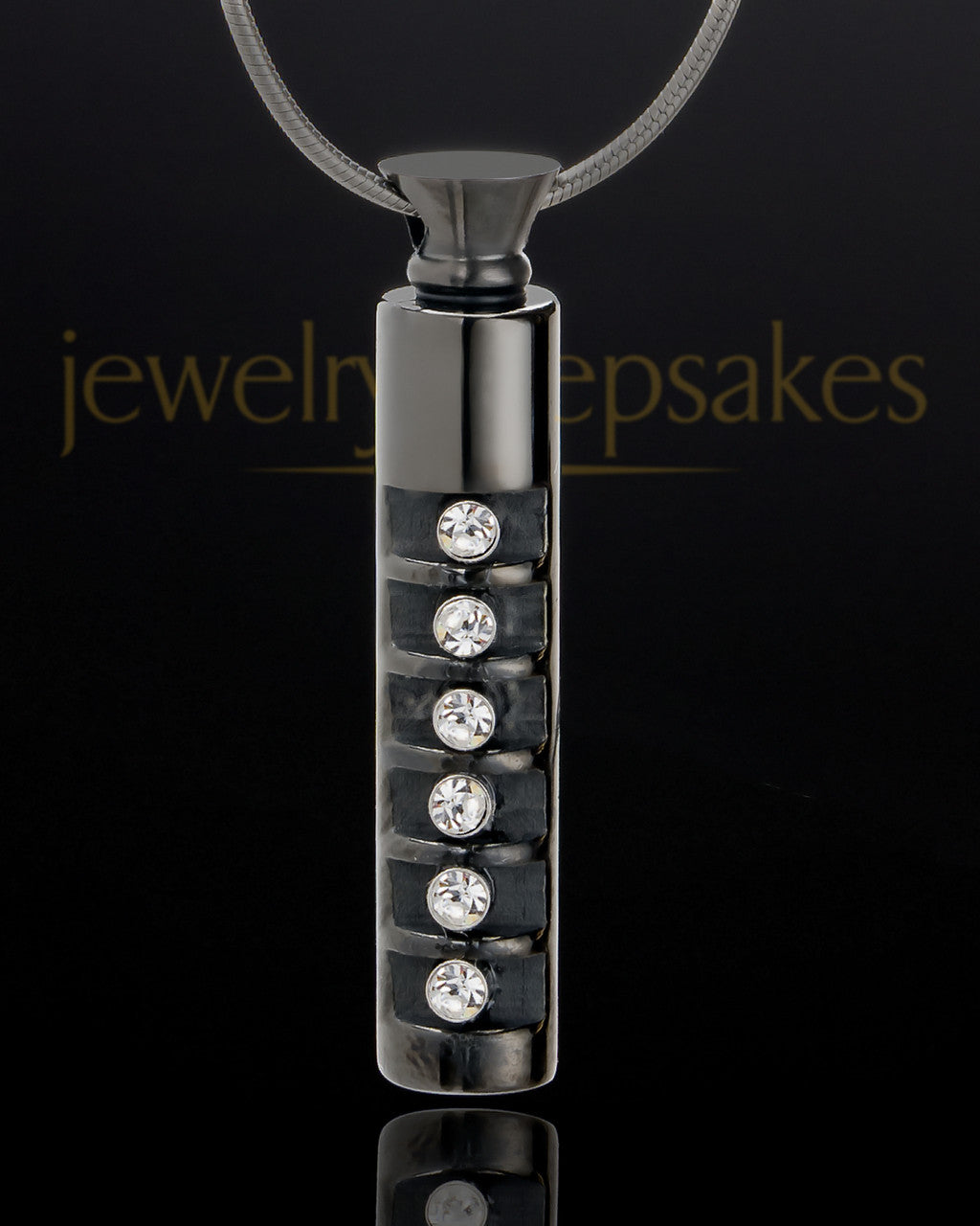 Ashes Jewelry Stainless Black Miracle Cylinder