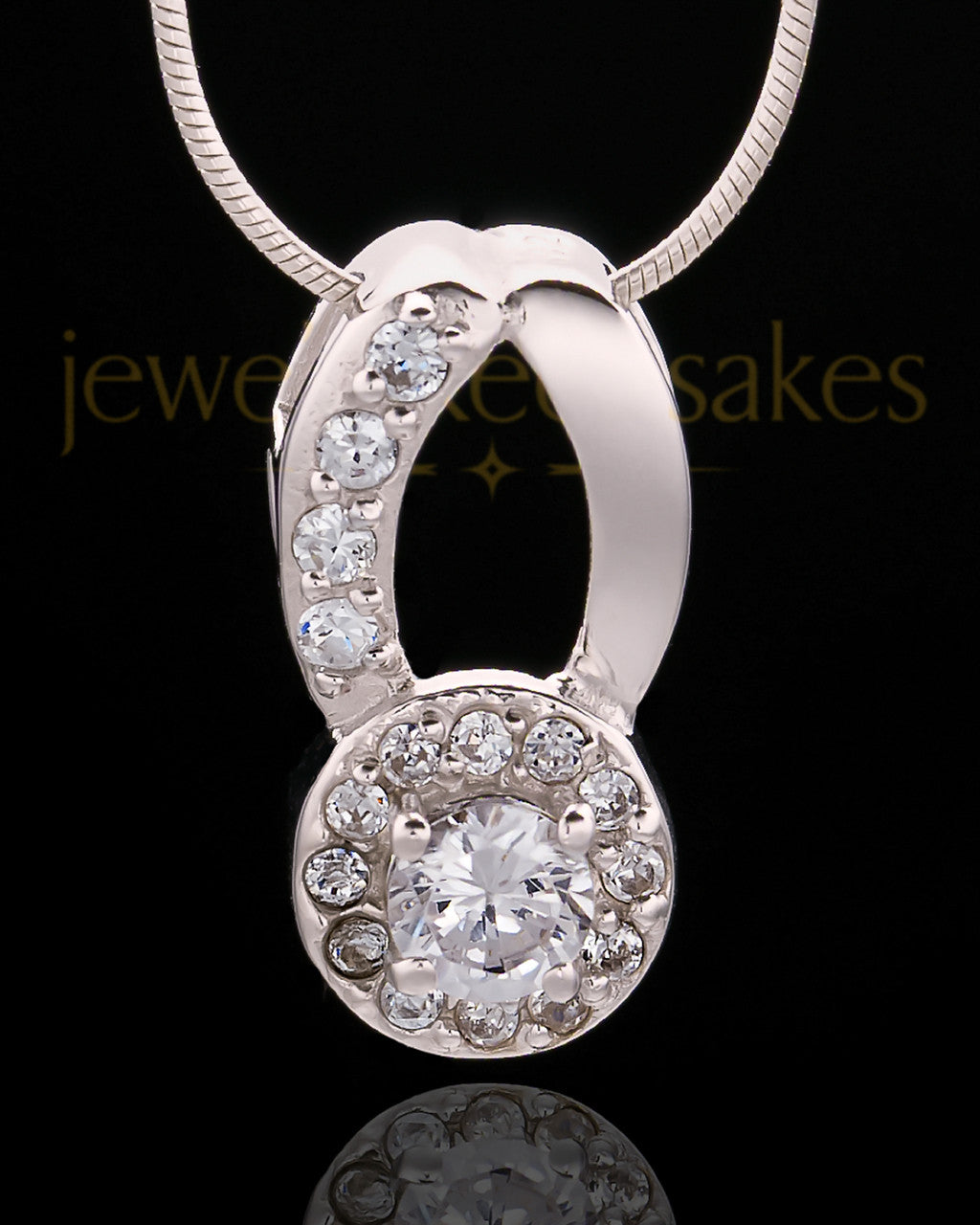 Sterling Silver Always Cremation Urn Pendant