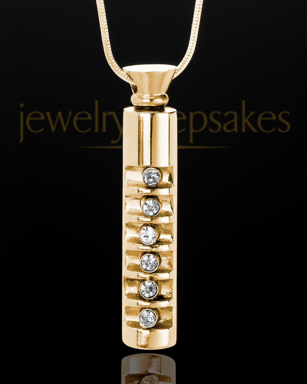 Gold Plated Miracle Cylinder With Chain