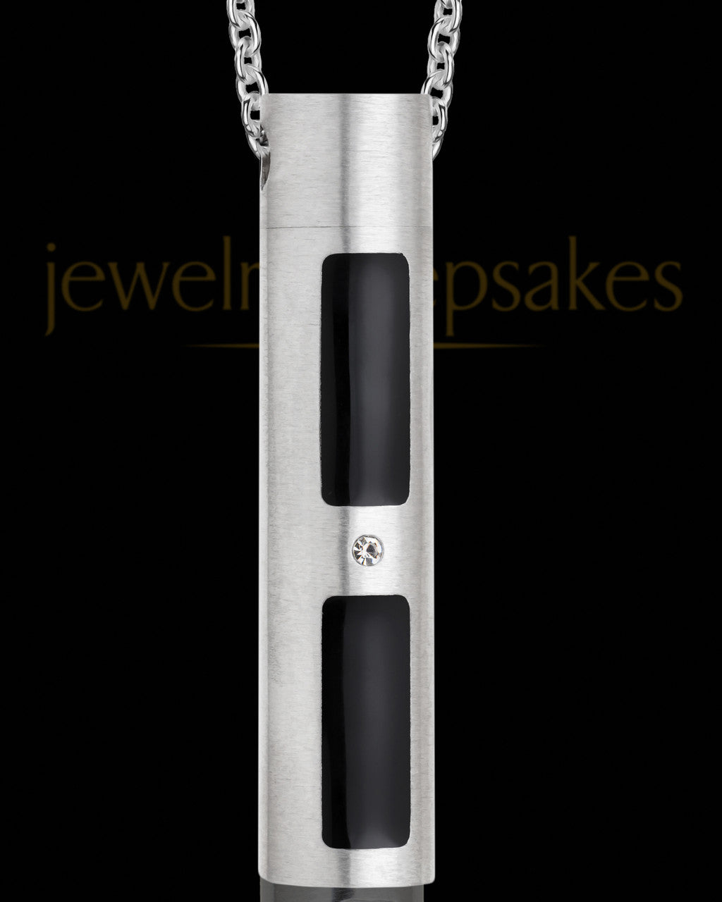 Men's Stainless Steel Necklace Urn Soulful Cylinder - Eternity Collection
