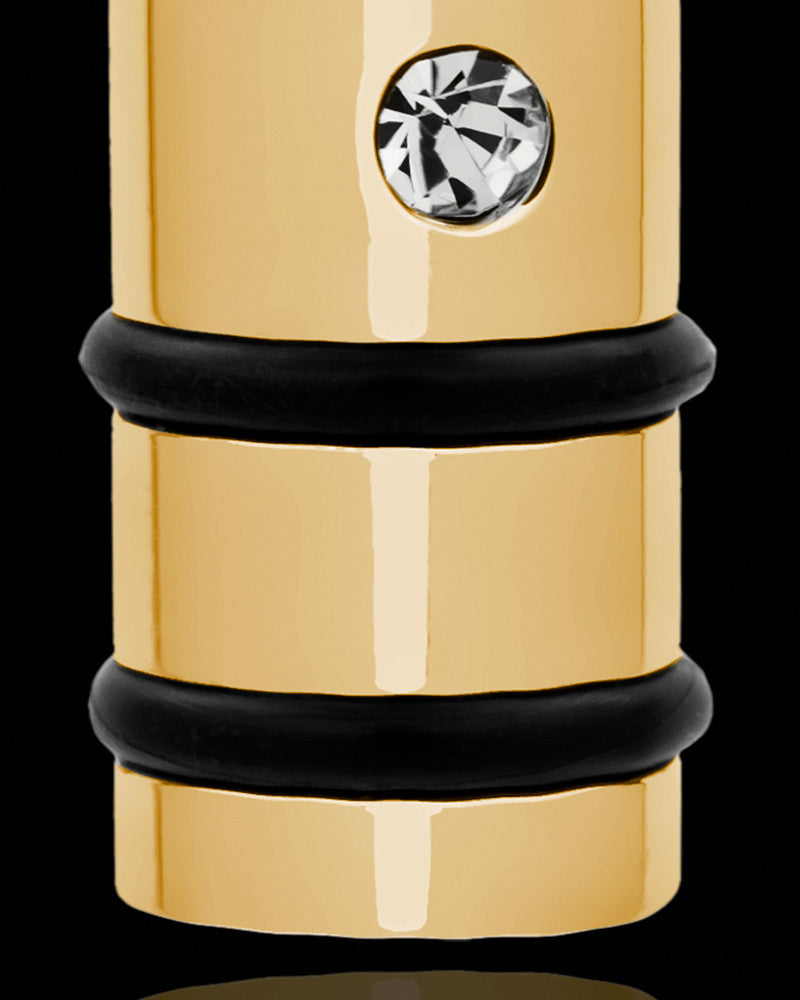 Men's Gold Plated Determination Cylinder Jewelry Urn