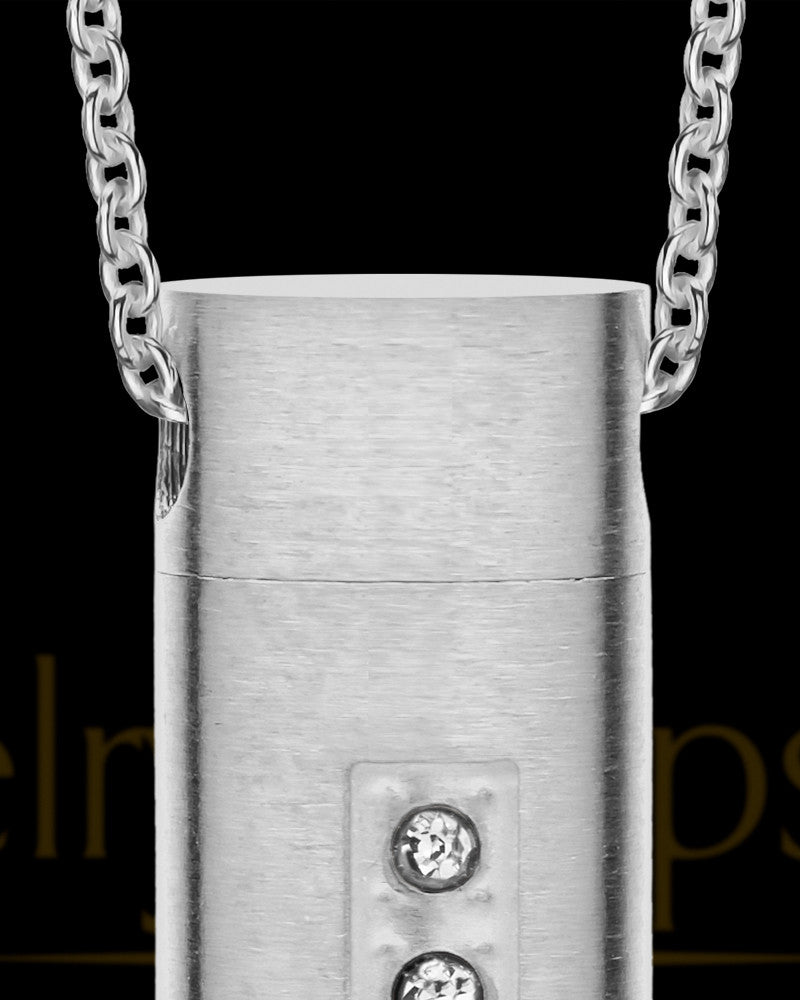 Men's Endure Stainless Cylinder Cremation Pendant