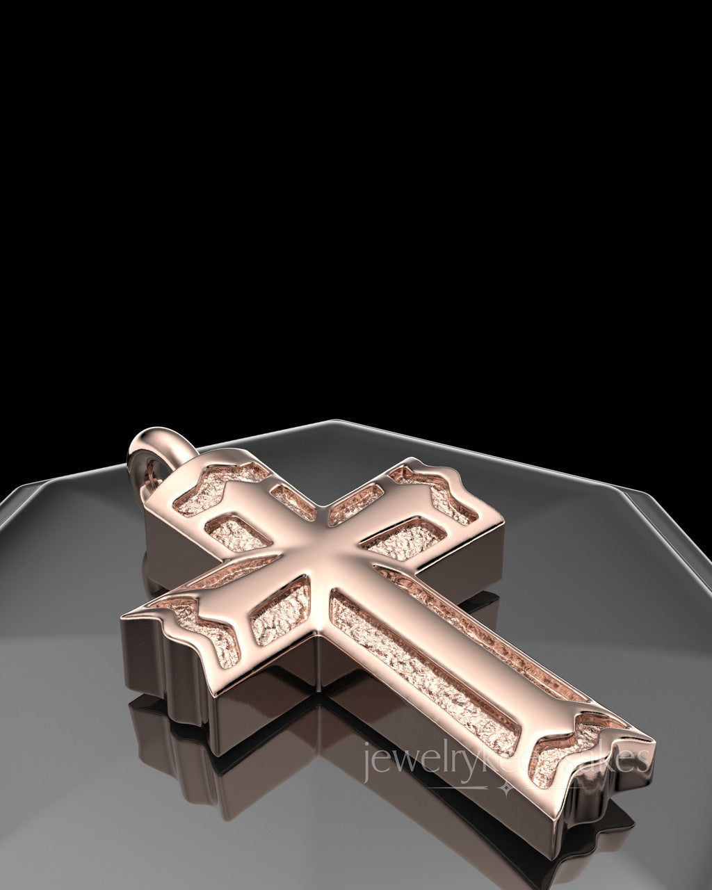 Rose Gold Sterling Permanently Sealed Waterproof Jewelry Elysian Cross