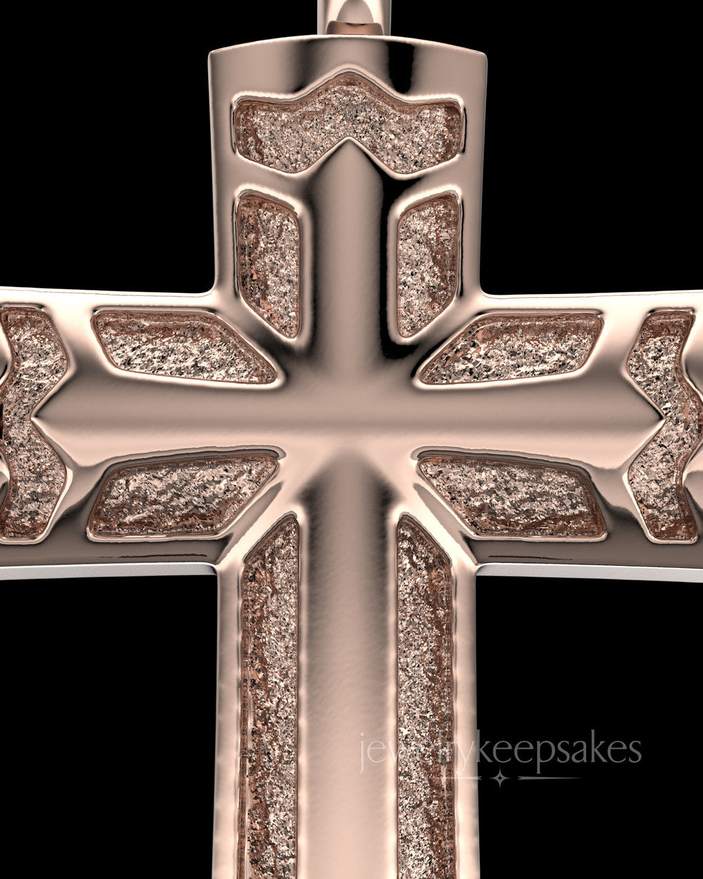 Rose Gold Sterling Permanently Sealed Waterproof Jewelry Elysian Cross