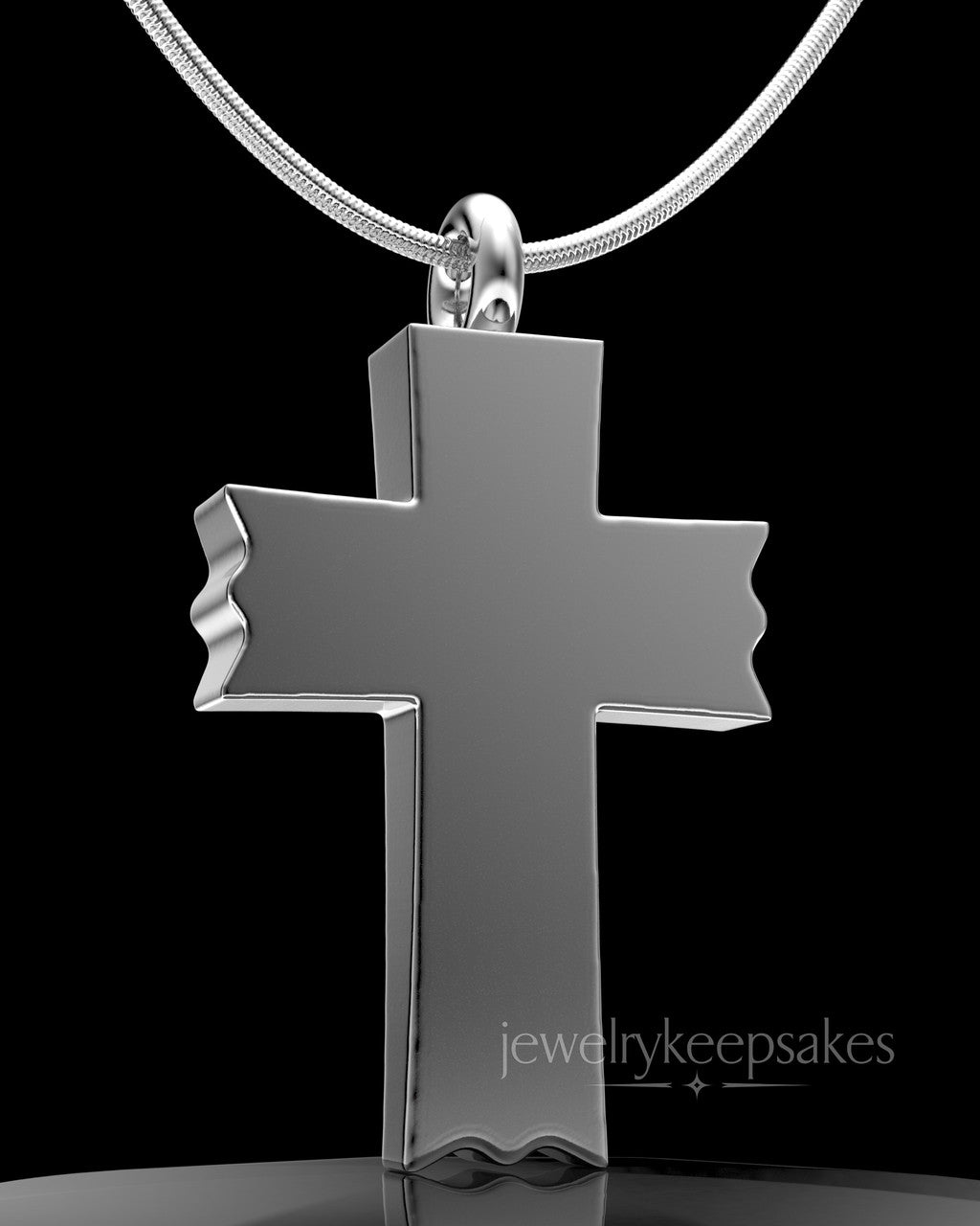 Sterling Silver Permanently Sealed Waterproof Jewelry Elysian Cross