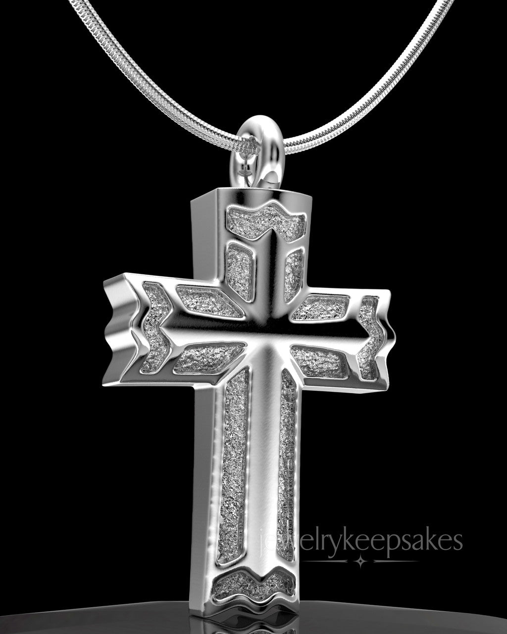 Sterling Silver Permanently Sealed Waterproof Jewelry Elysian Cross