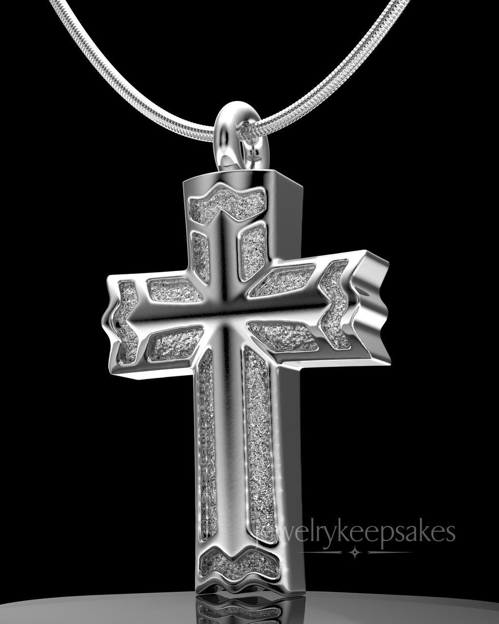 Sterling Silver Permanently Sealed Waterproof Jewelry Elysian Cross