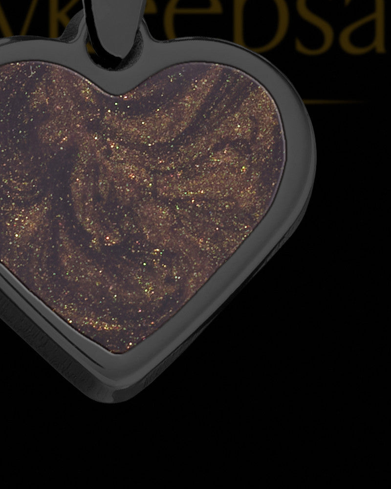 Anchored Heart Black Ash Jewelry