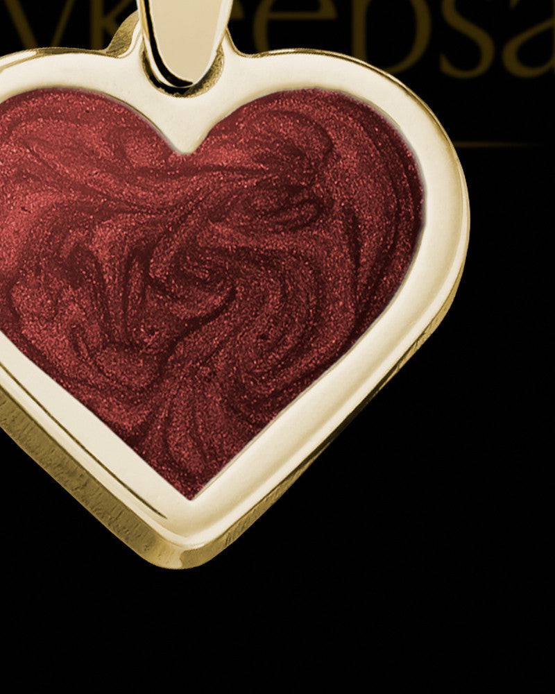 Solid 14K Gold Sweet Heart Ash Jewelry