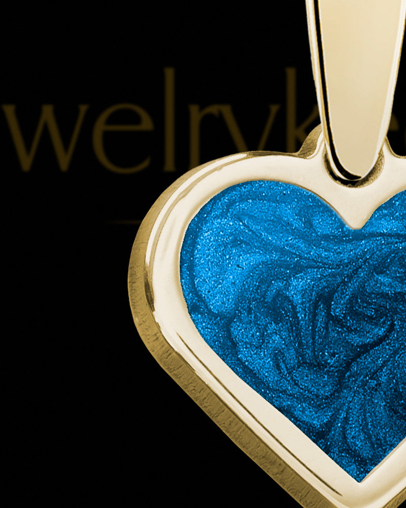Solid 14K Gold Sublime Heart Ash Jewelry