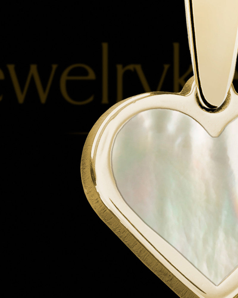 Dramatic Heart Gold Ash Jewelry