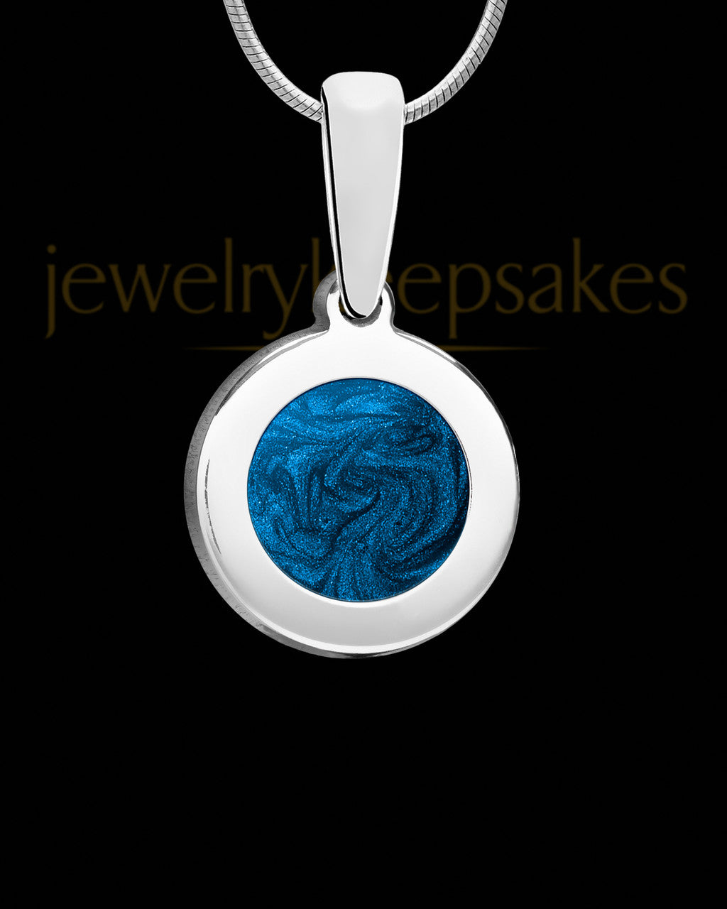 Calm Round Silver Ash Jewelry