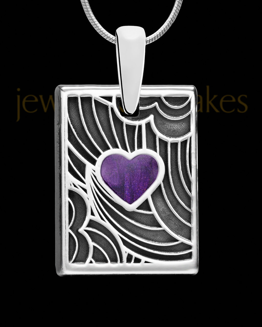 Sangria Boxed Heart Silver Ash Jewelry