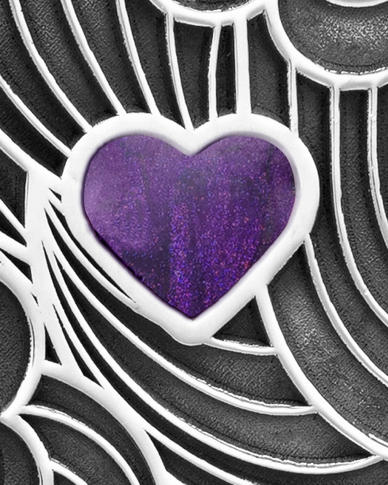 Sangria Boxed Heart Silver Ash Jewelry