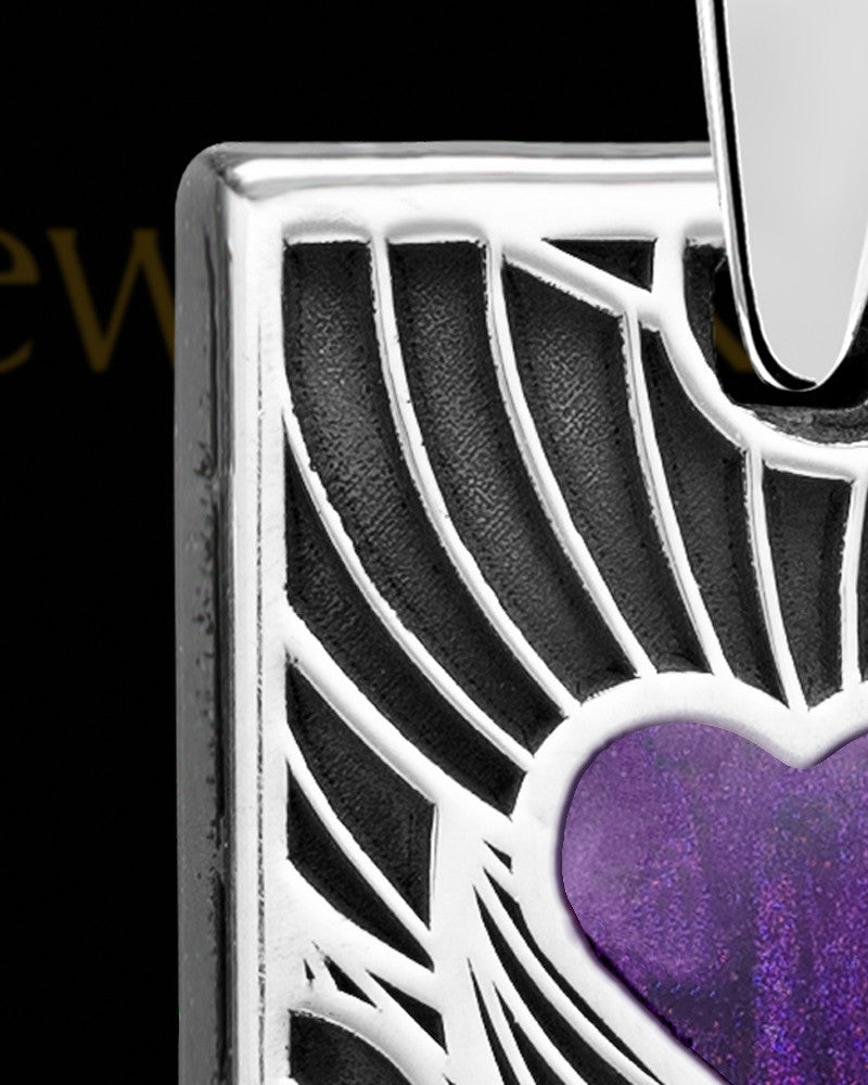 Sangria Boxed Heart Silver Ash Jewelry