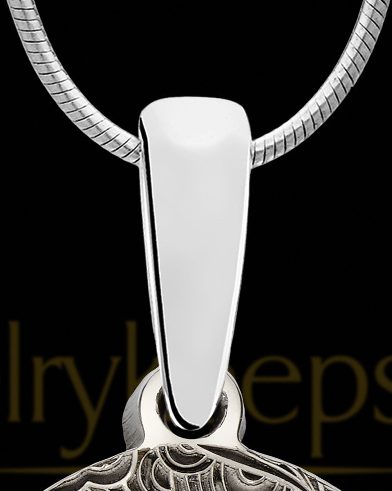 Round Cloverdale Silver Ash Jewelry