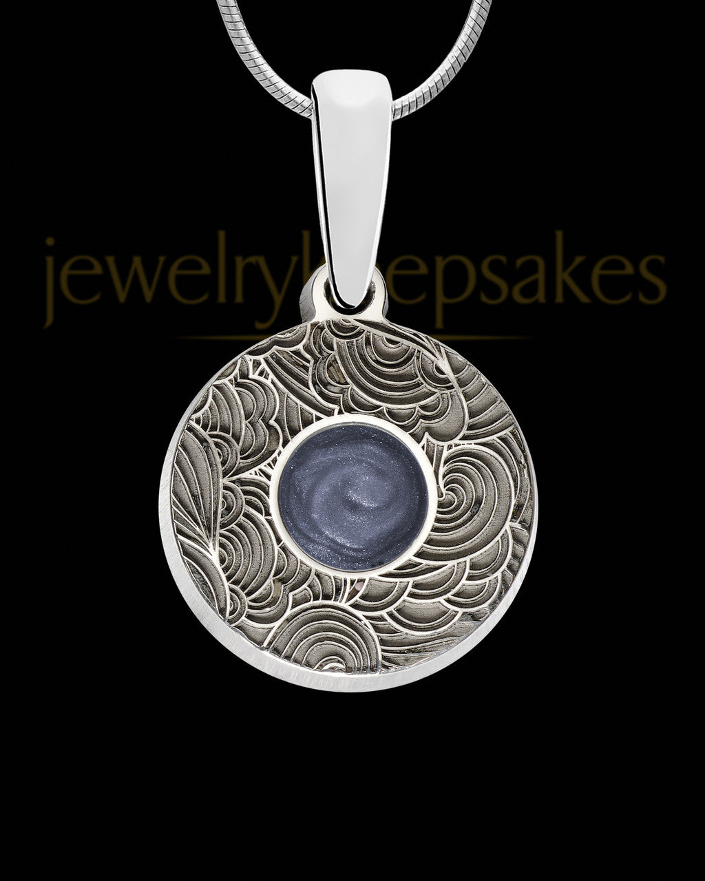 Round Smoky Silver Ash Jewelry