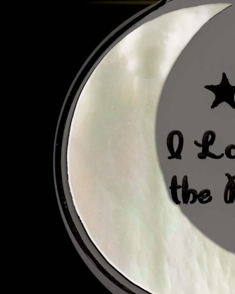 Moon and Back Black Finish Ash Jewelry