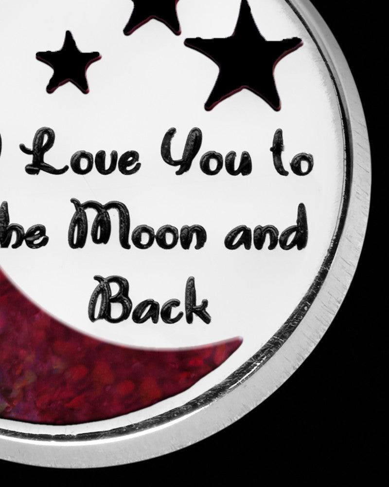Moon and Back Silver with Garnet Pearl Opal Ash Jewelry