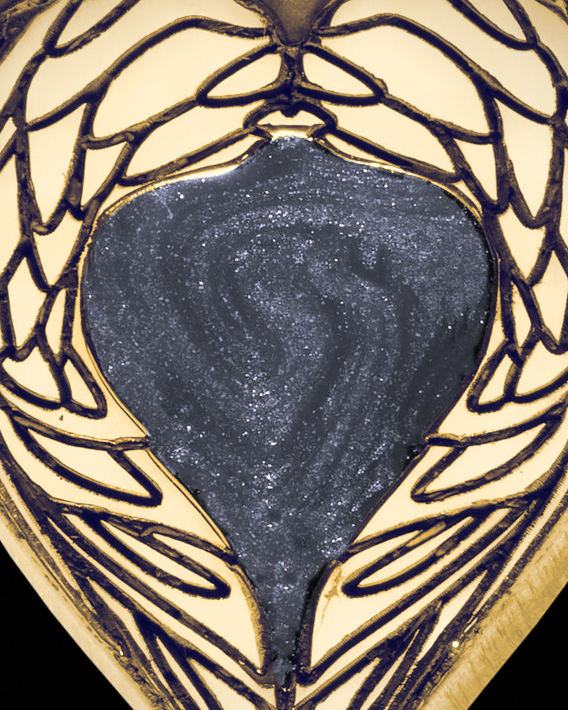 Solid 14K Gold Heart In Flight Ash Jewelry