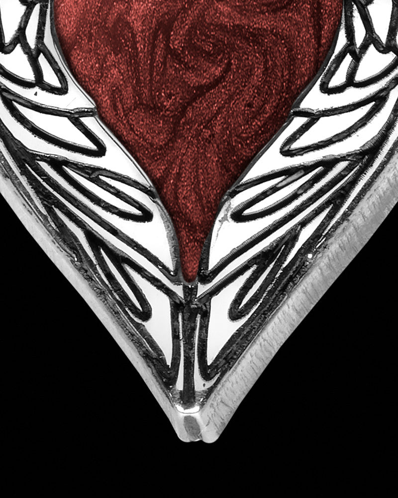 Heart In Flight Silver with Berry Ash Jewelry