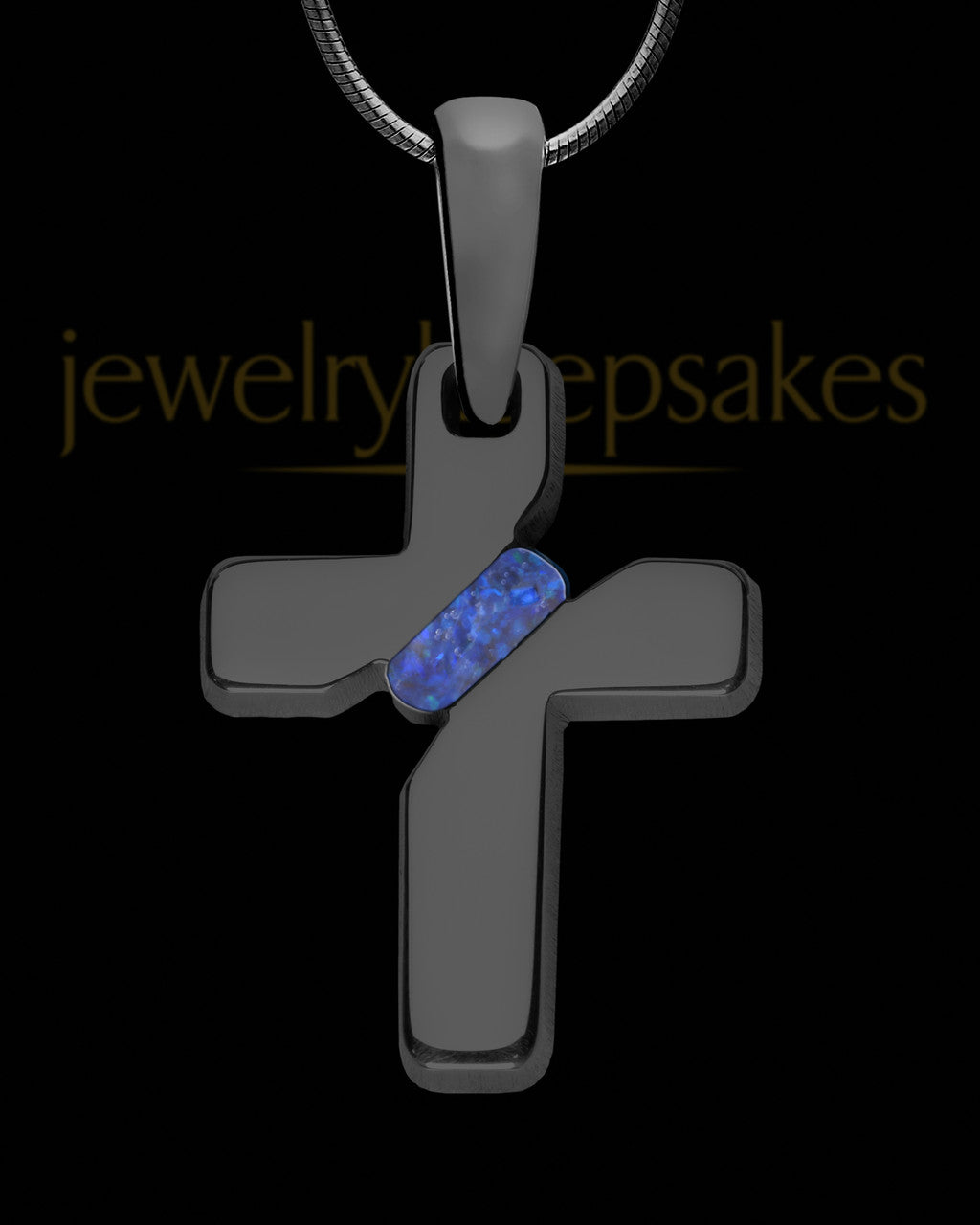 Harmon Cross Black Finish Ash Jewelry