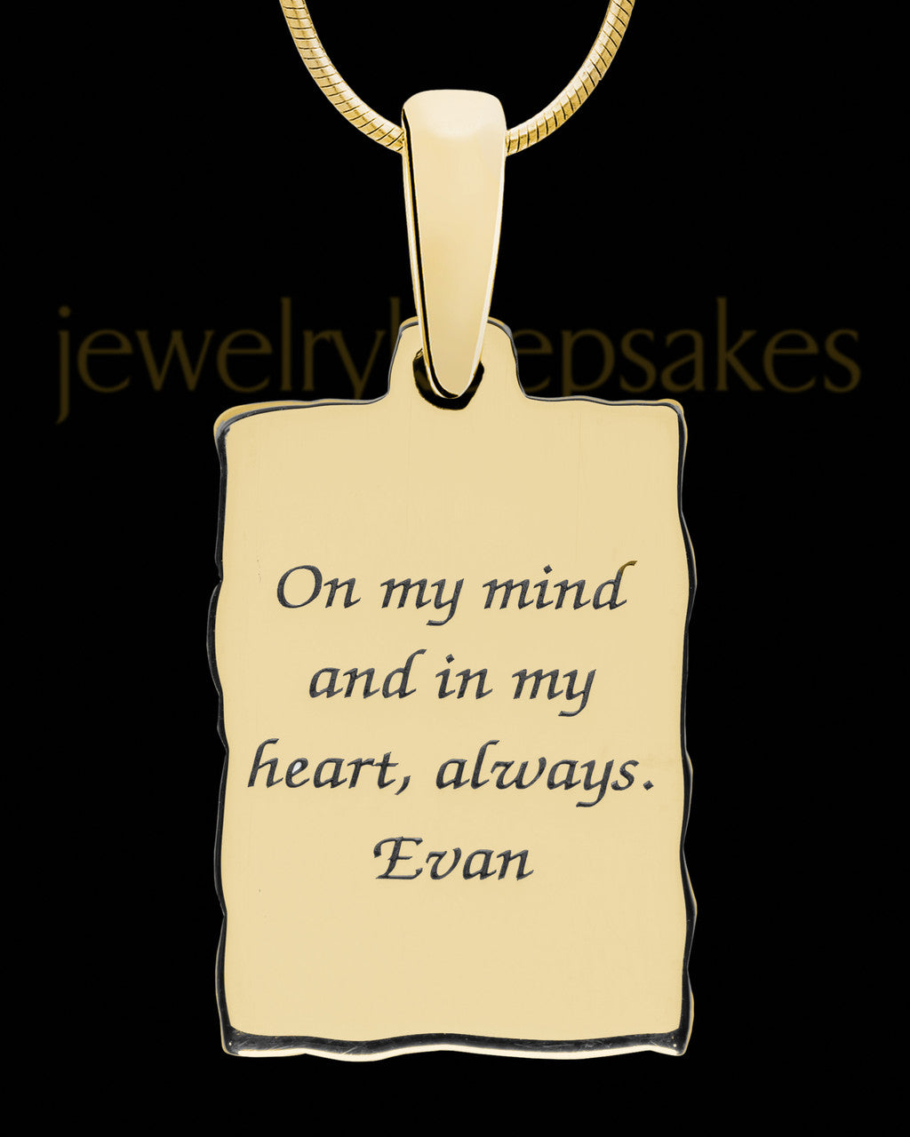Dover Rectangle Gold Plated Ash Jewelry
