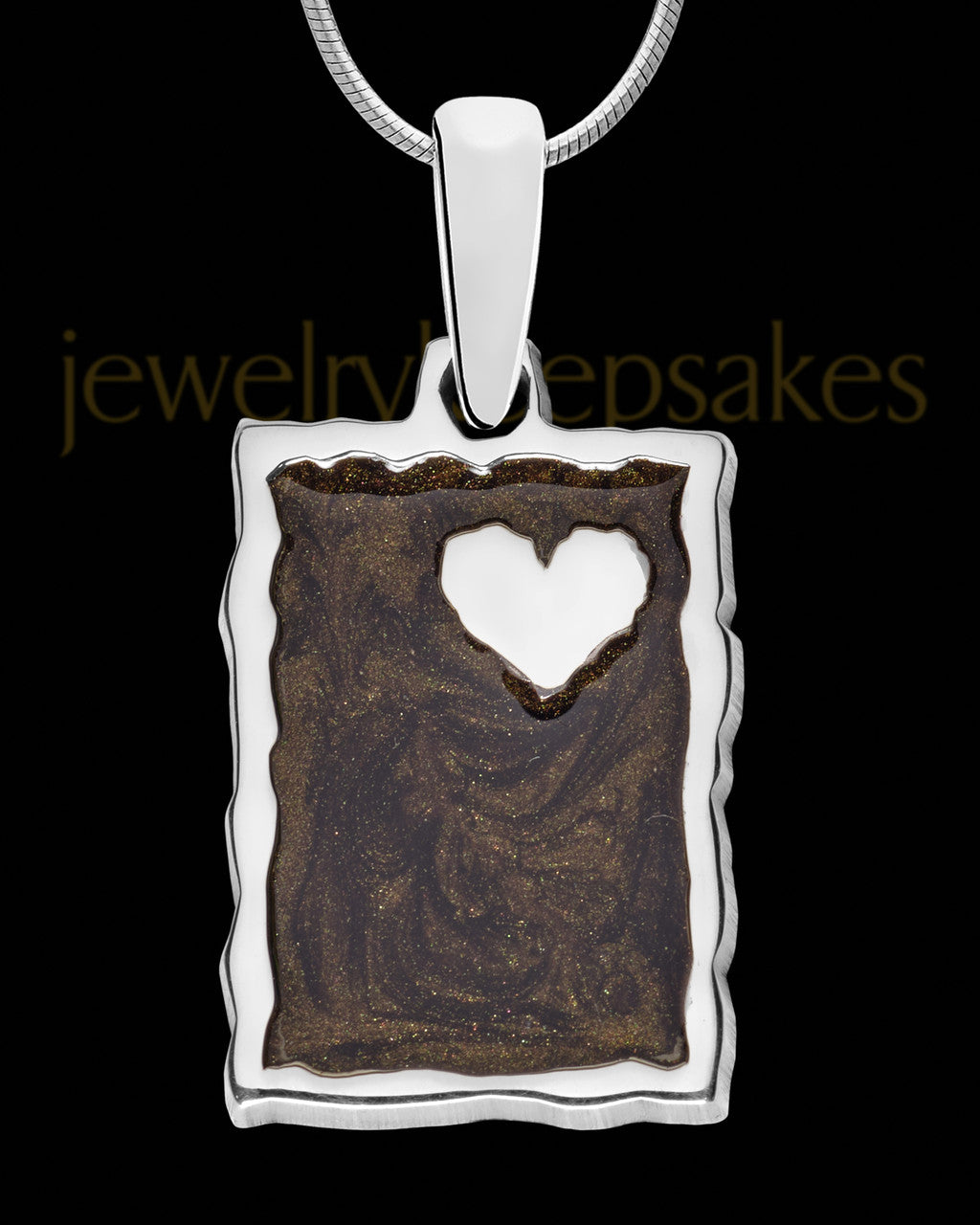 Newbury Rectangle Silver Ash Jewelry
