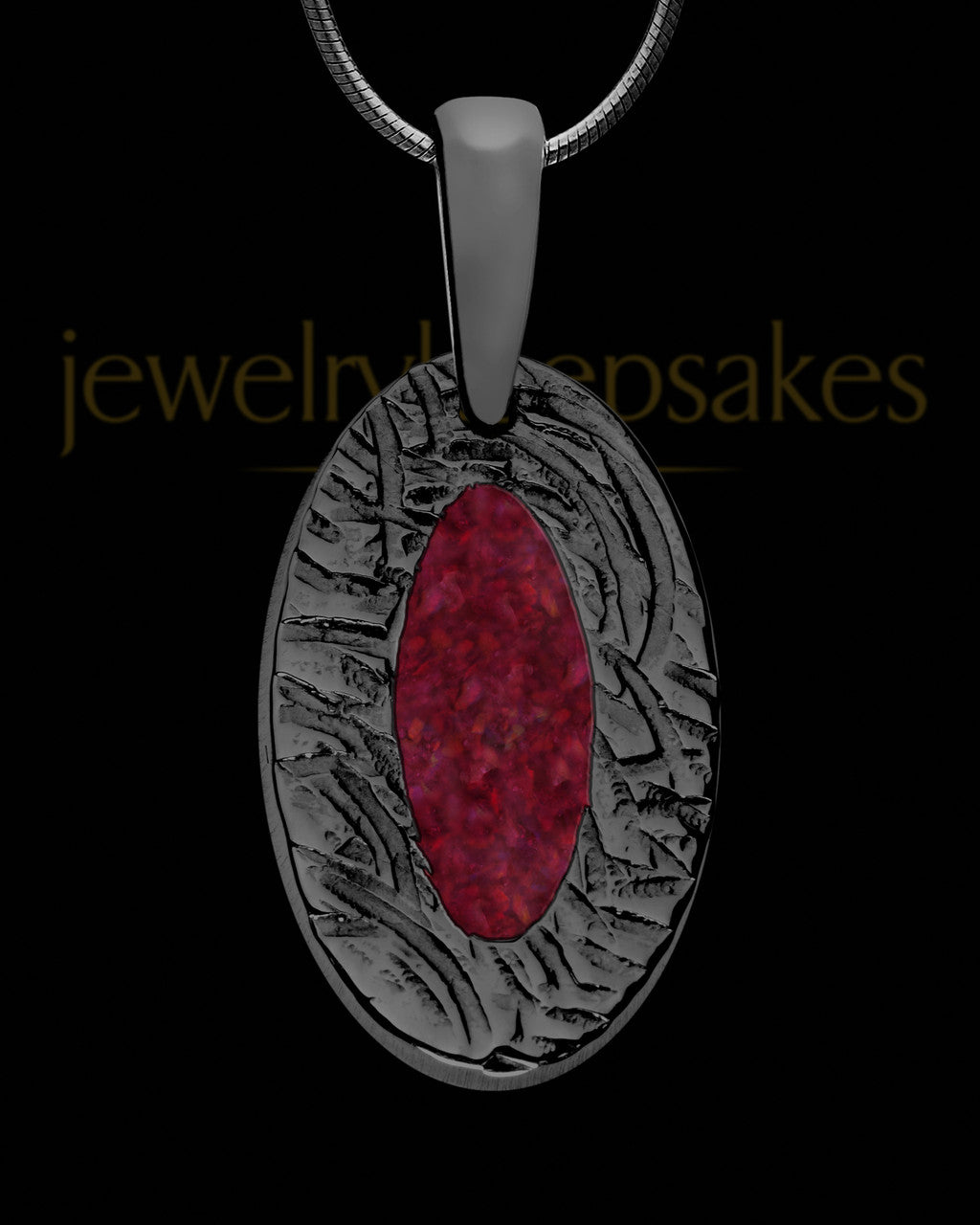 Bitterroot Oval Black Finish Ash Jewelry