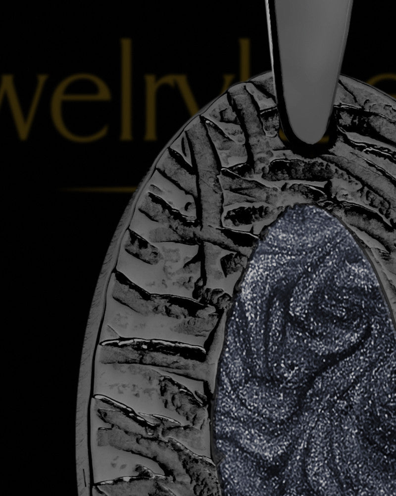 Helena Oval Black Finish Ash Jewelry