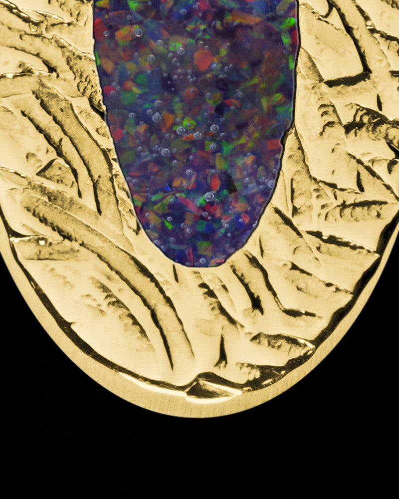 Clevenger Oval Gold Plated Ash Jewelry