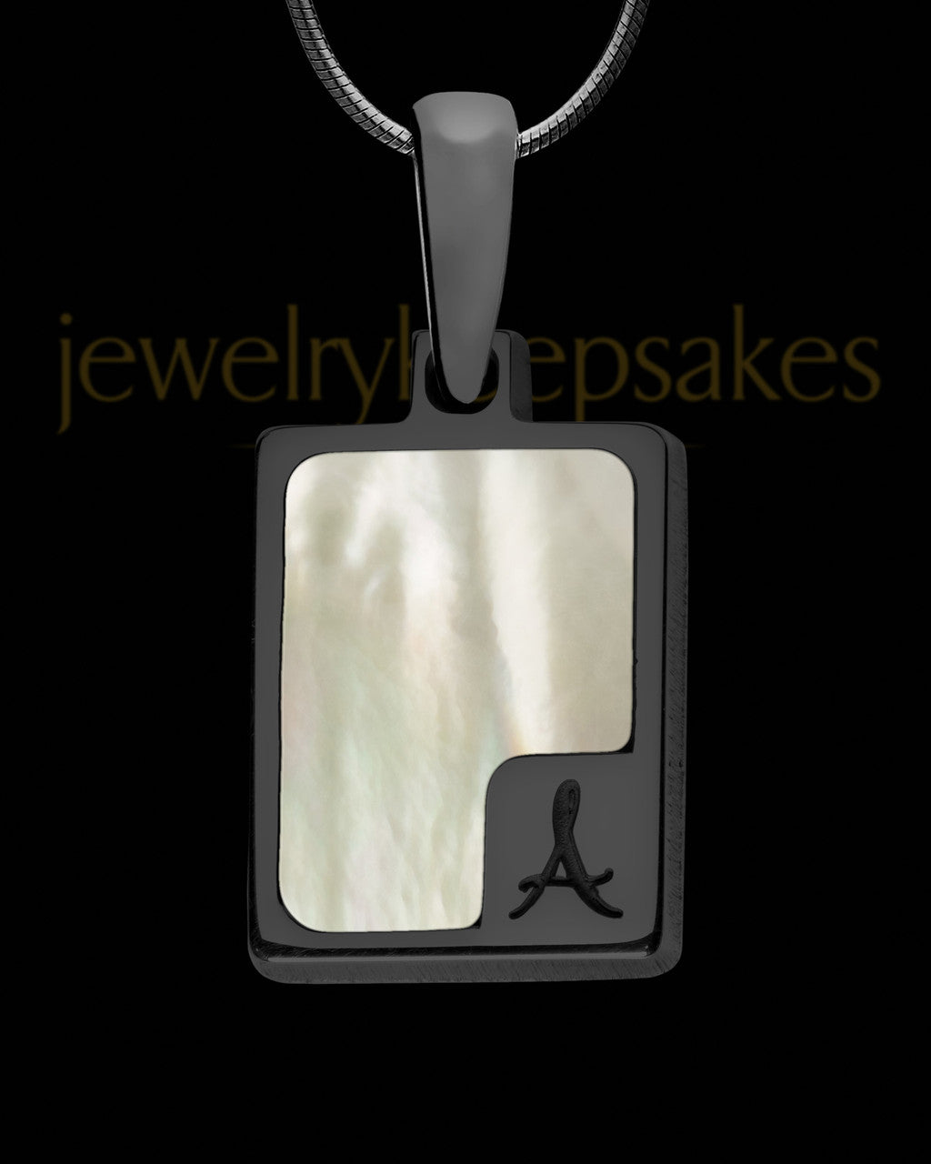 Morning Dove Rectangle Black Finish Ash Jewelry