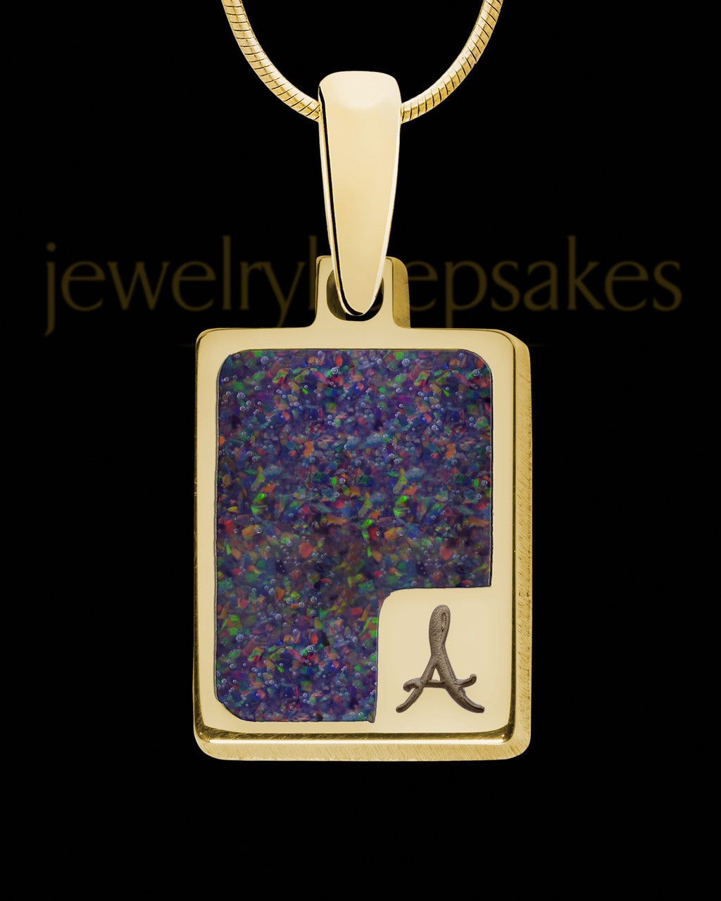 Backridge Rectangle Gold Plated Ash Jewelry