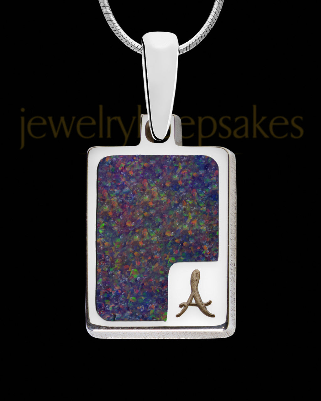 Blackpine Rectangle Silver Ash Jewelry