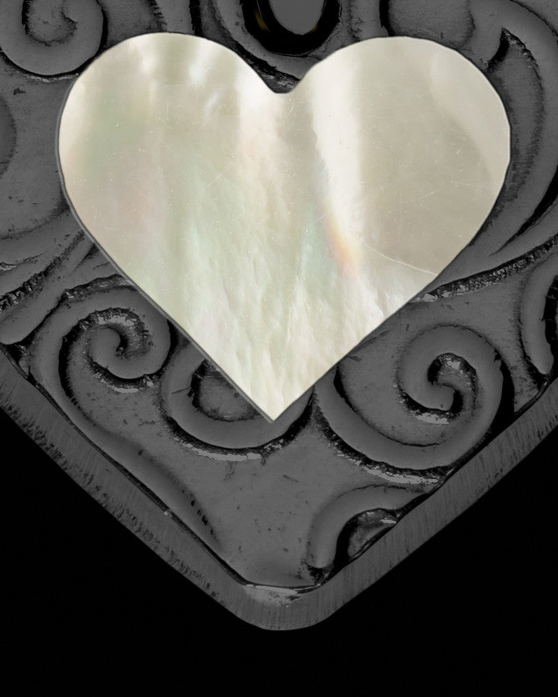 Calhoun Heart Black Finish Ash Jewelry