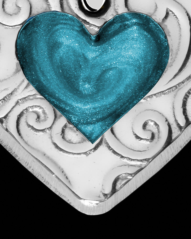 Arrow Trail Heart Silver Ash Jewelry