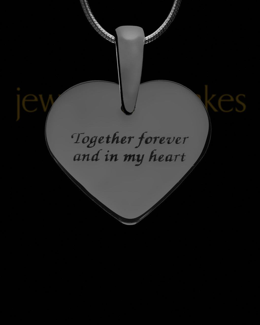 Stoney Edge Heart Black Finish Ash Jewelry