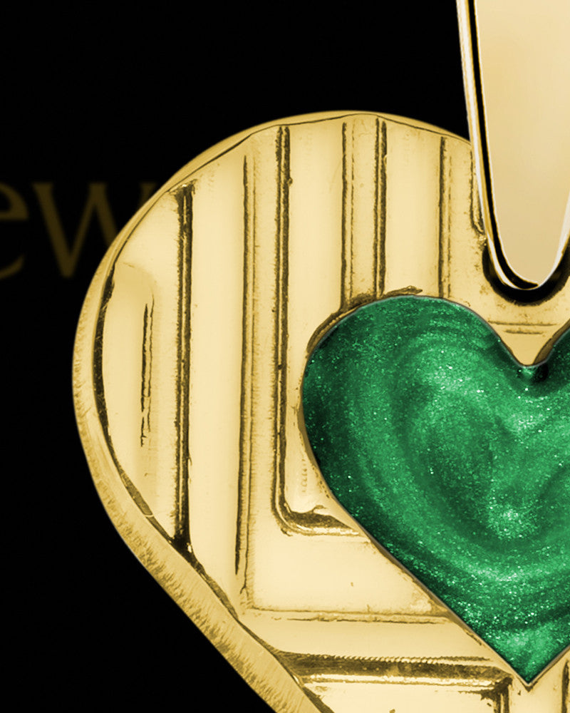 Solid 14K Gold Annandale Heart Ash Jewelry