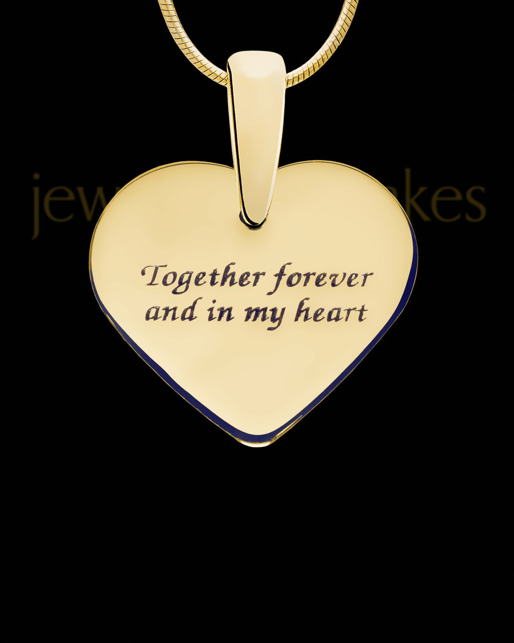 Solid 14K Gold Annandale Heart Ash Jewelry