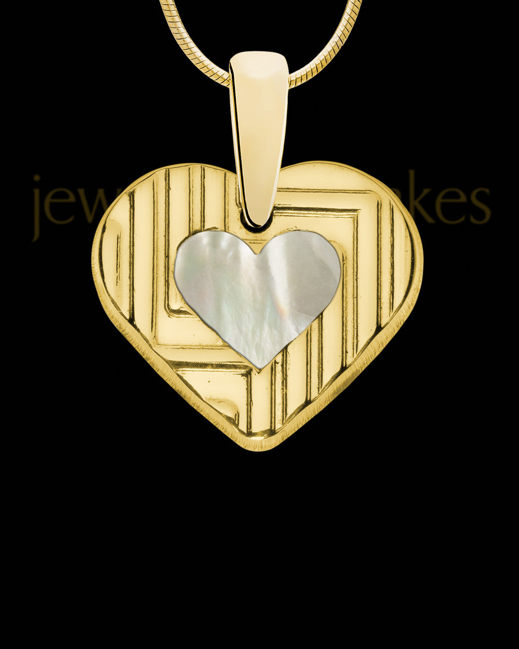 Northern Lights Heart Gold Plated Ash Jewelry