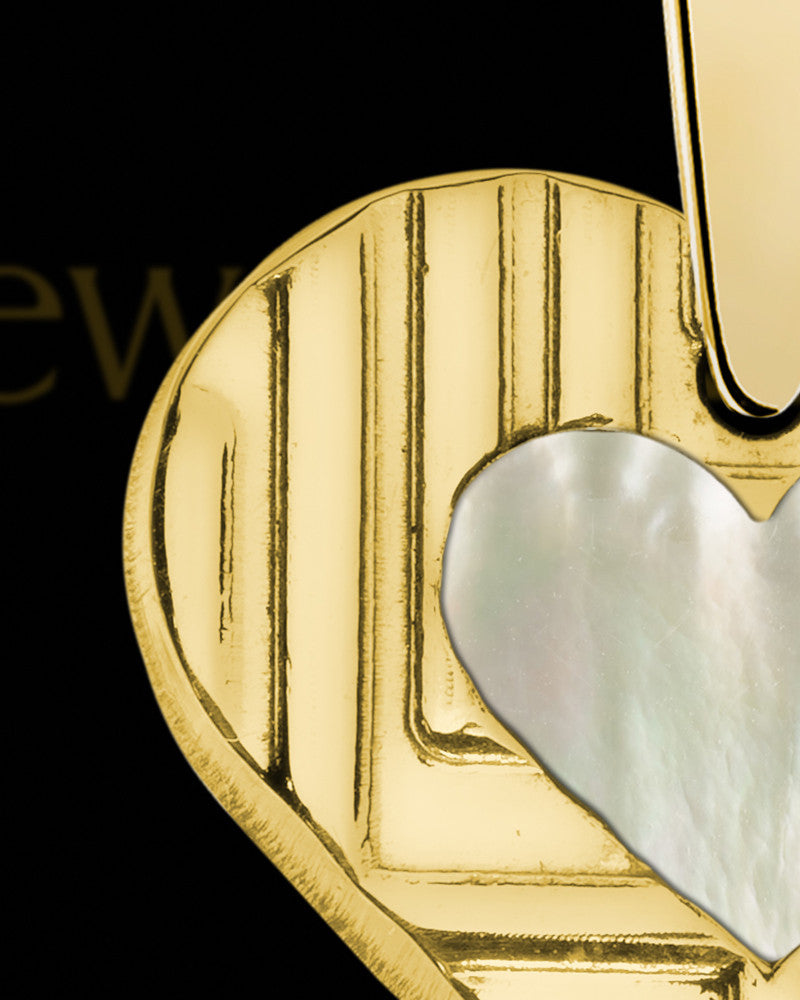 Solid 14K Gold Northern Lights Heart Ash Jewelry