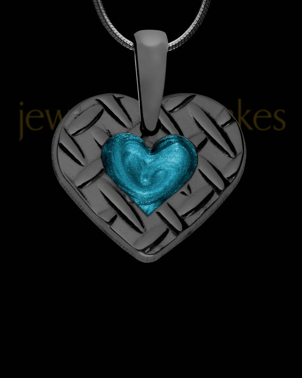 Castle Pines Heart Black Finish Ash Jewelry