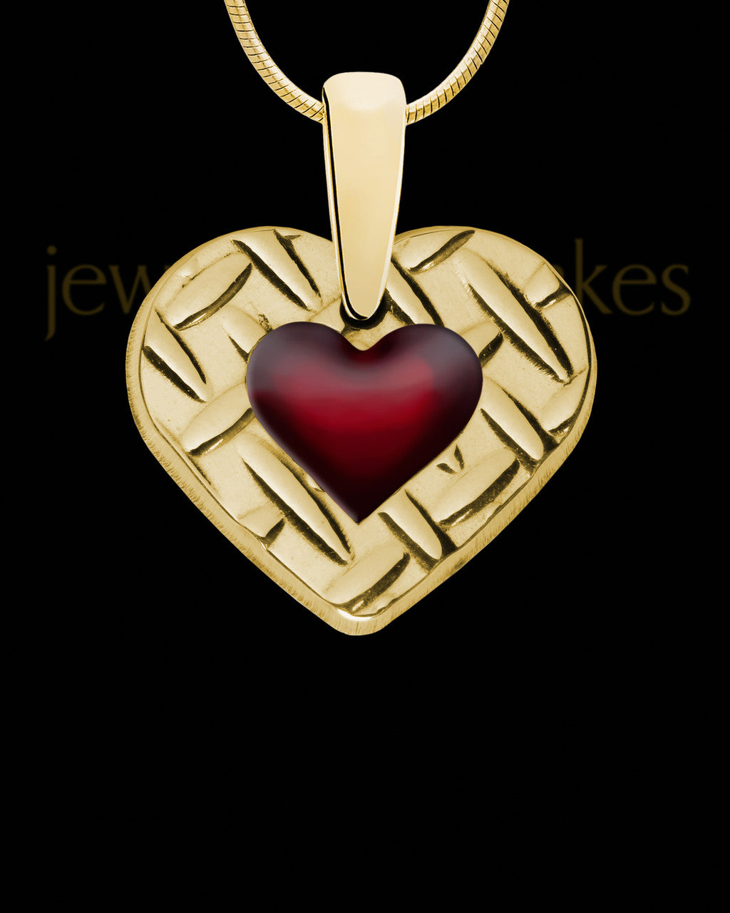 Sierra Heart Gold Plated Ash Jewelry