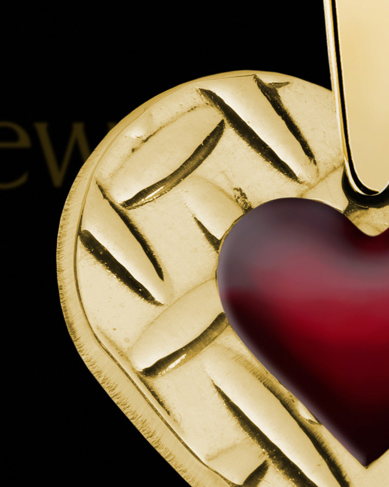 Solid 14K Gold Sierra Heart Ash Jewelry