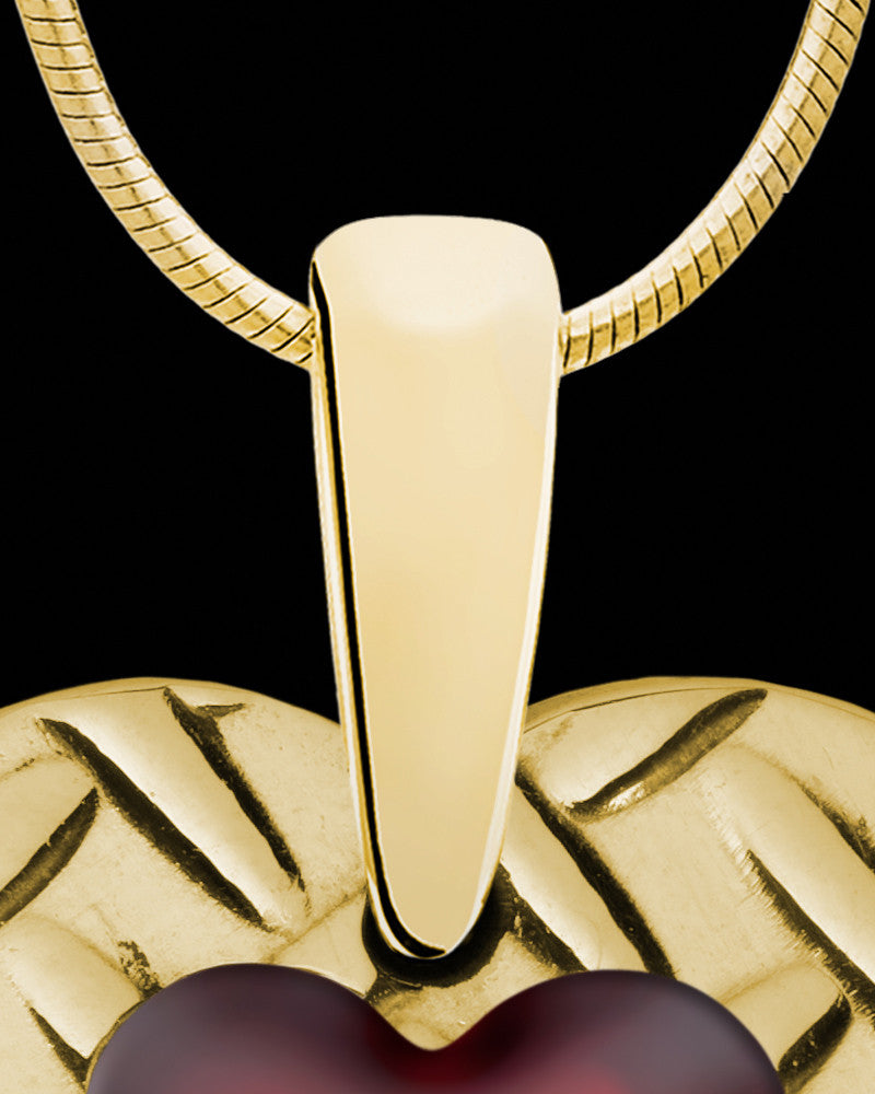 Sierra Heart Gold Plated Ash Jewelry